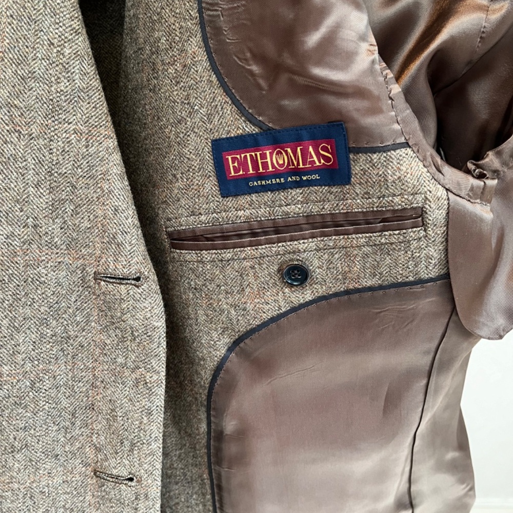 Brooks Brothers Men's Mens Brown Wool/Cashmere Blazer Jacket 38R Three 3 Buttons - Picture 10 of 16